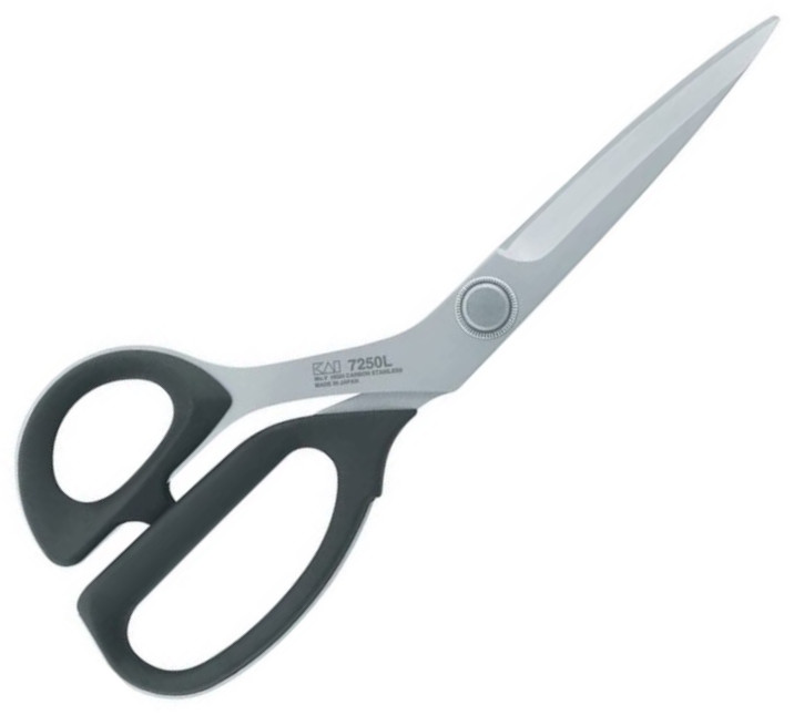 Tijera de costura acodada para zurdos KAI 7250L de 250 mm