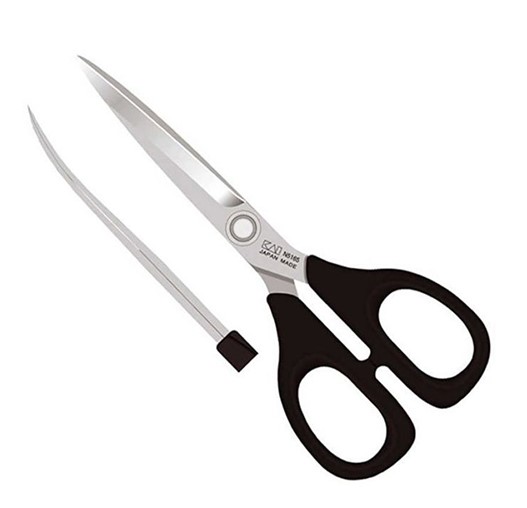 Tijeras de costura curva Kai N5165C con hoja de acero inox y mang...