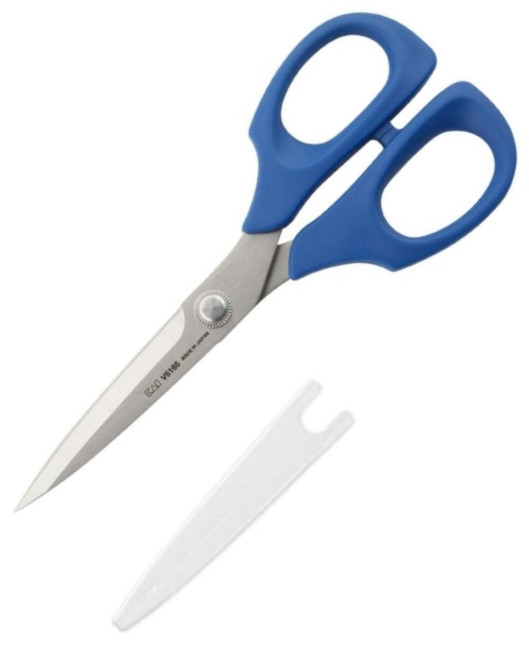 Tijeras de costura azul Kai V5165B de 165 mm con hoja de acero in...