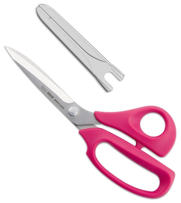 Tijeras de costura Kai de 21 cm con mango rosa V5210P