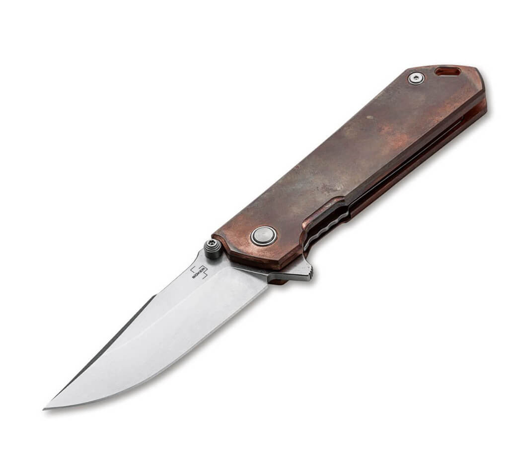 Coltello tattico Boker Plus Kihon Assisted Copper con manico in r...