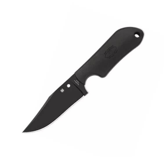 Couteau de chasse Spyderco Street Beat avec manche FRN noir et la...