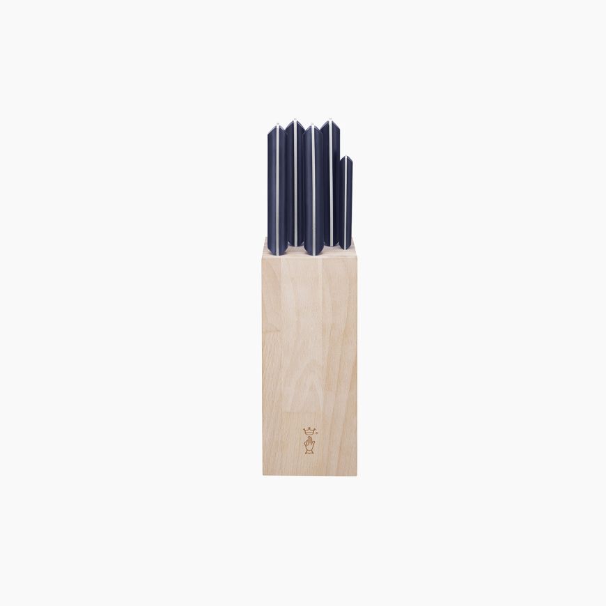 Intempora Opinel Premium Holzblock mit 5 Messern
