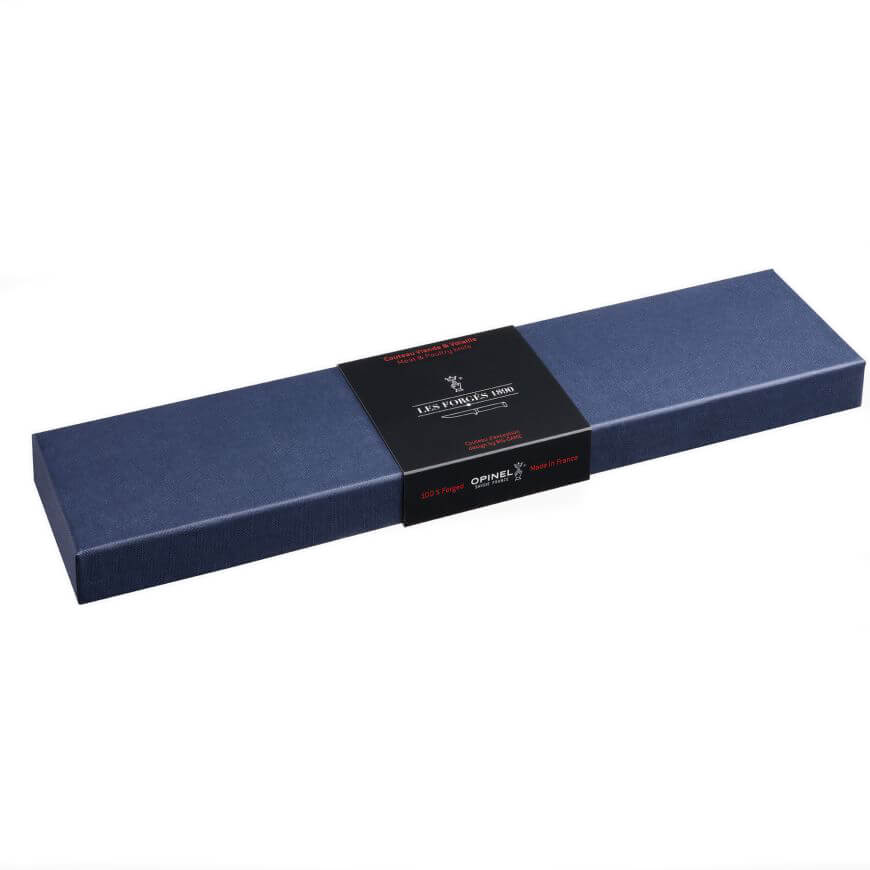 Coltello da disosso Opinel Les Forges 1890 con manico in faggio stabilizzato e lama da 13 cm