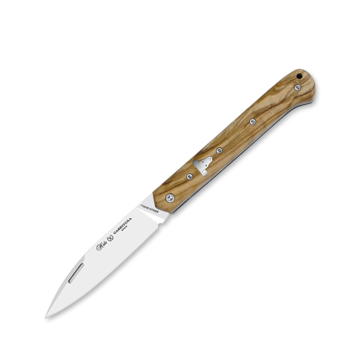 Nieto Cabritera Taschenmesser mit Olivenholzgriff und 9 cm langer...