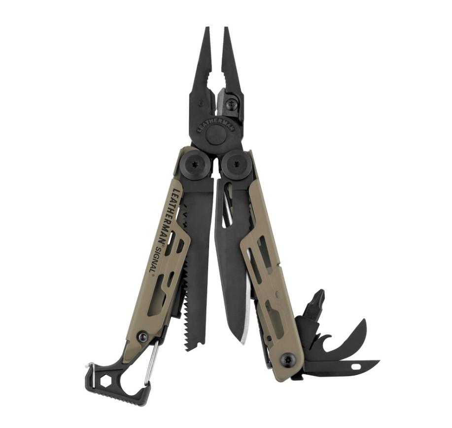 Ferramenta multiuso Leatherman Signal com cabo de areia Coyote e ...