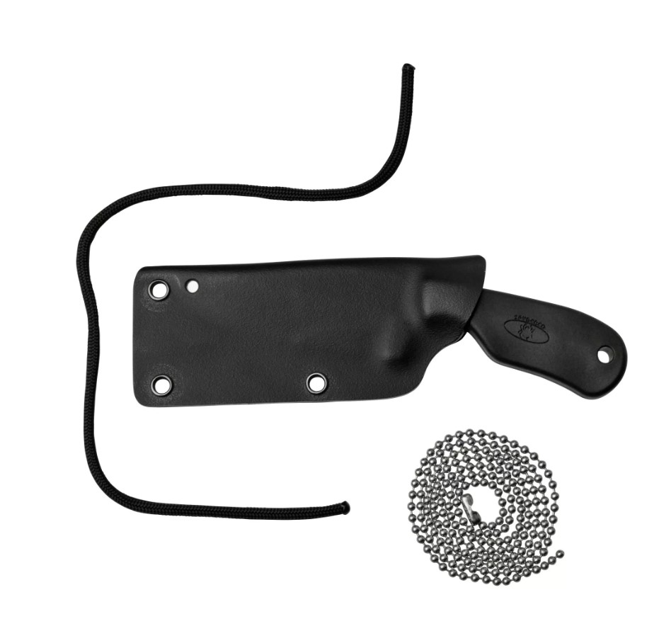 Faca Spyderco Subway Bowie com lâmina de aço LC200N de 7,5 cm