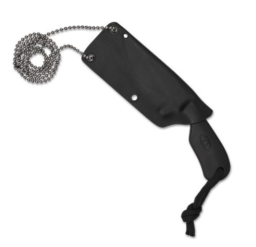 Faca Spyderco Subway Bowie com lâmina de aço LC200N preta de 7,5 cm