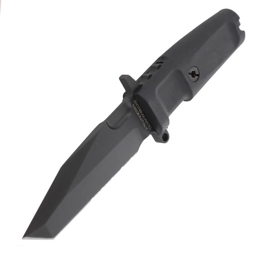 Faca tática Extrema Ratio Fulcrum C Black com lâmina de aço Böhler N690