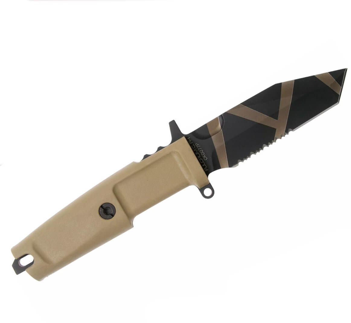 Coltello tattico Extrema Ratio Fulcrum C FH Desert Warfare con lama in acciaio Böhler N690