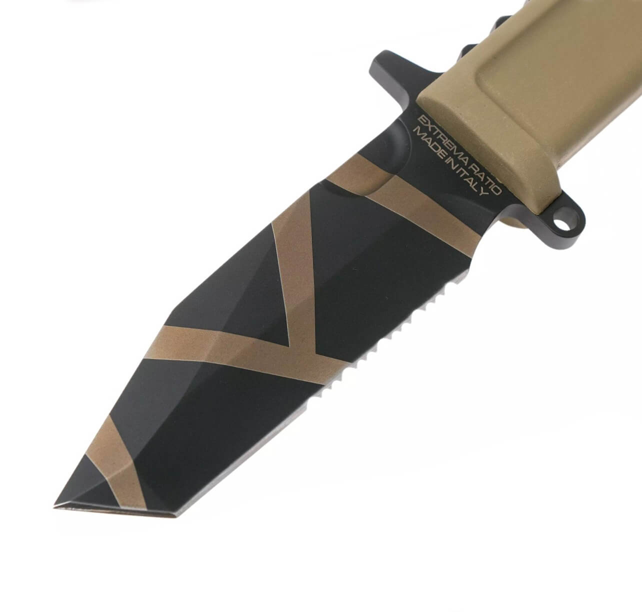 Coltello tattico Extrema Ratio Fulcrum C FH Desert Warfare con lama in acciaio Böhler N690