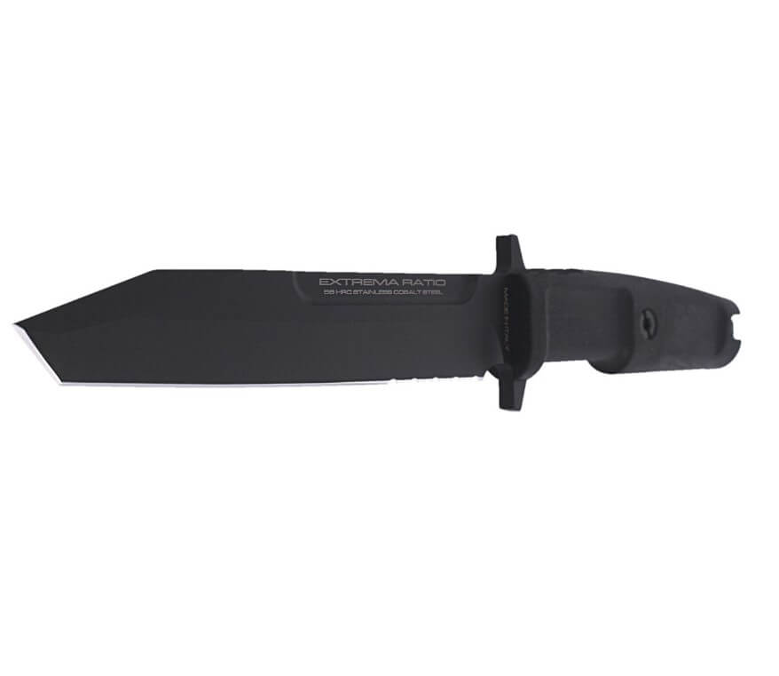 Couteau militaire Extrema Ratio Fulcrum Black avec lame en acier Böhler N690 de 18 cm