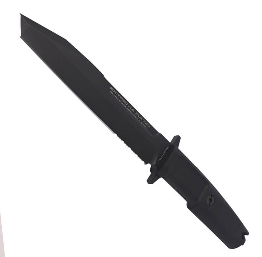 Couteau militaire Extrema Ratio Fulcrum Black avec lame en acier Böhler N690 de 18 cm