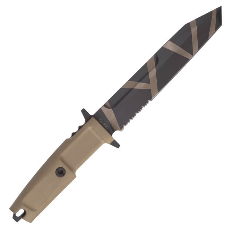 Extrema Ratio Fulcrum Desert Warfare military knife with 18 cm Böhler N690 steel blade