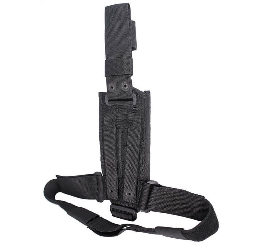 Faca militar Extrema Ratio Ontos com lâmina preta e bainha preta