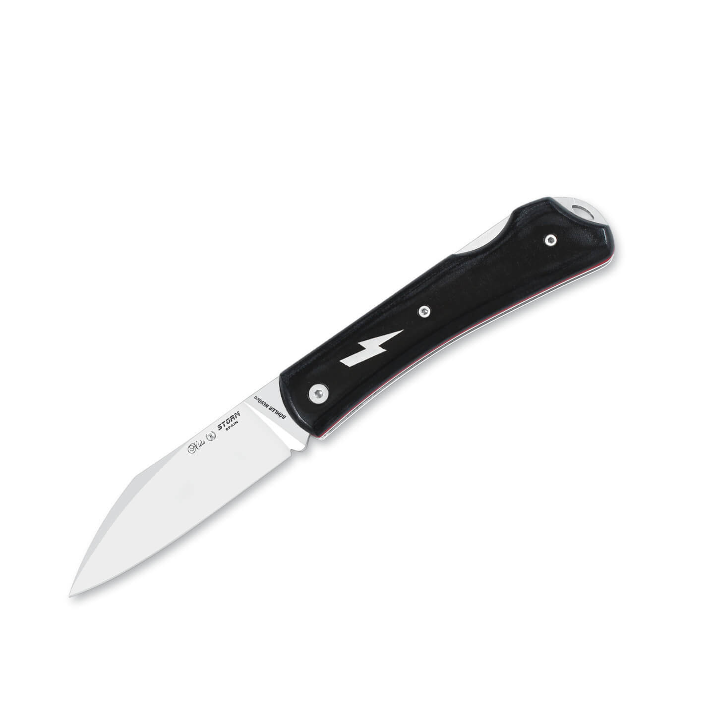 Couteau de poche Nieto Storm avec écailles en micarta noir