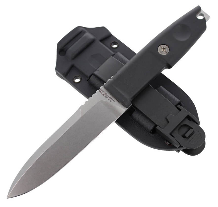 Faca táctica Extrema Ratio Scout 2 Stone Washed com lâmina de 11,8 cm. Com bainha em kydex.