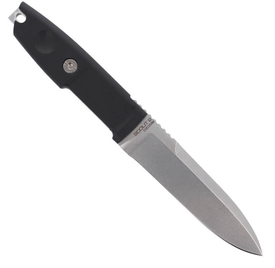 Faca táctica Extrema Ratio Scout 2 Stone Washed com lâmina de 11,8 cm. Com bainha em kydex.
