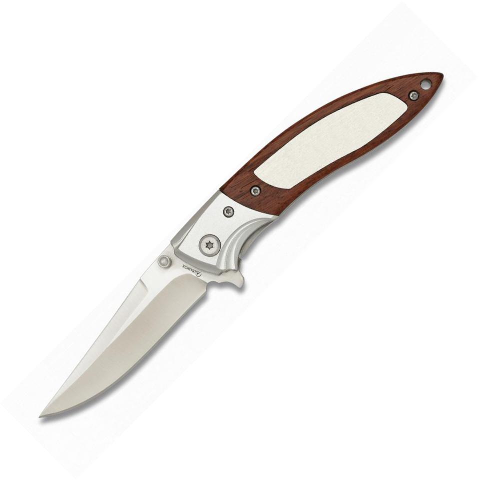 Navaja Albainox Scout con mango de madera y aluminio, bloqueo lin...