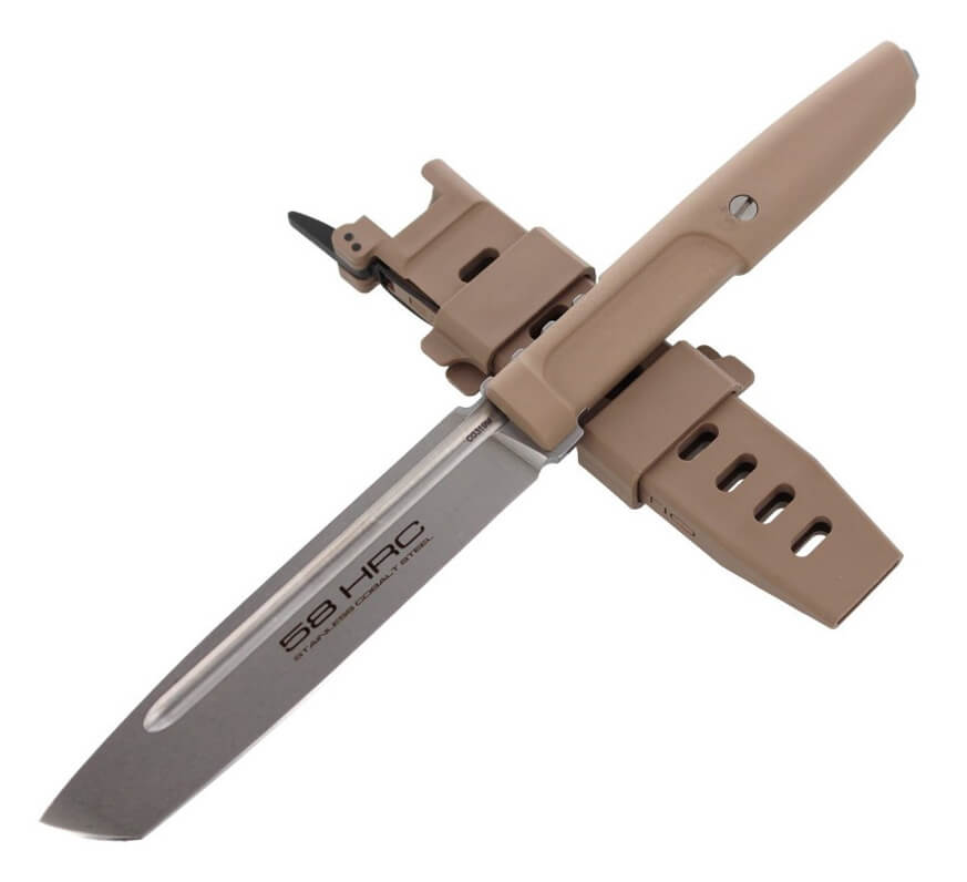 Faca táctica Extrema Ratio Mamba Desert com lâmina de 116 mm e bainha 