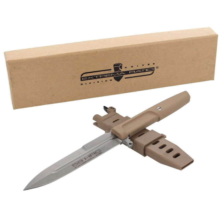 Extrema Ratio Requiem Desert  Faca de combate com lâmina de 11,8 cm em aço Böhler