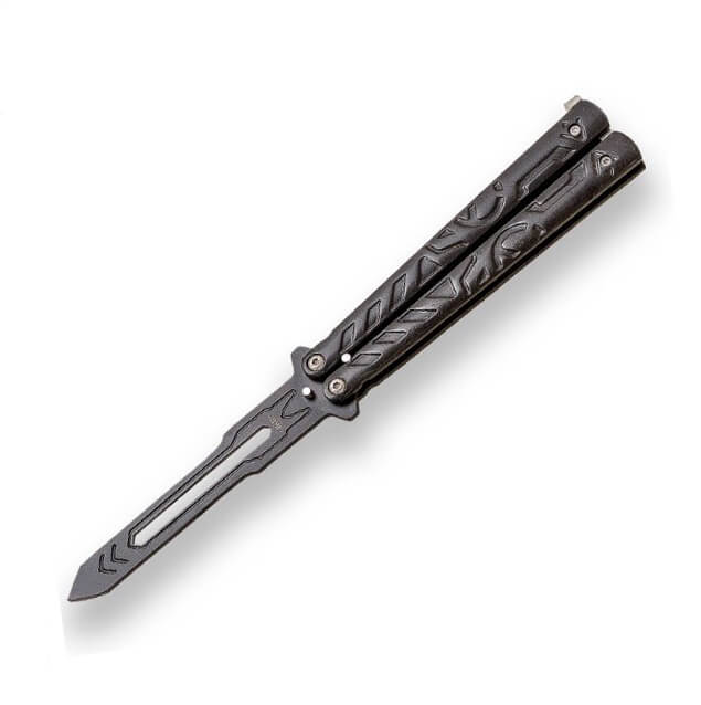 JKR training butterfly knife with zamak handle and 10 cm stainles...