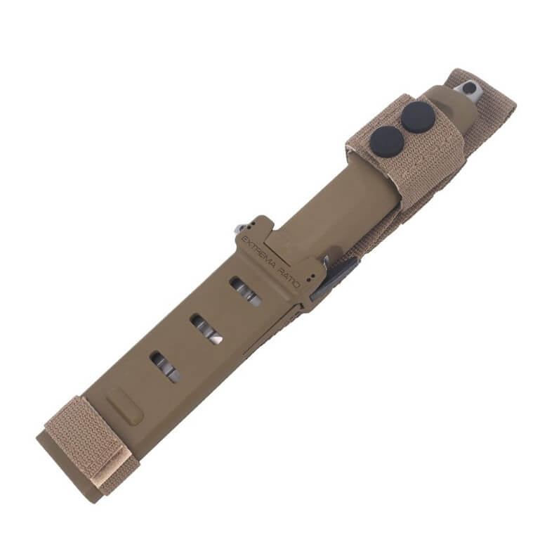 Faca de combate Contact C HCS da Extrema Ratio com lâmina de 128 mm em aço Böhler. Bainha em Naylon