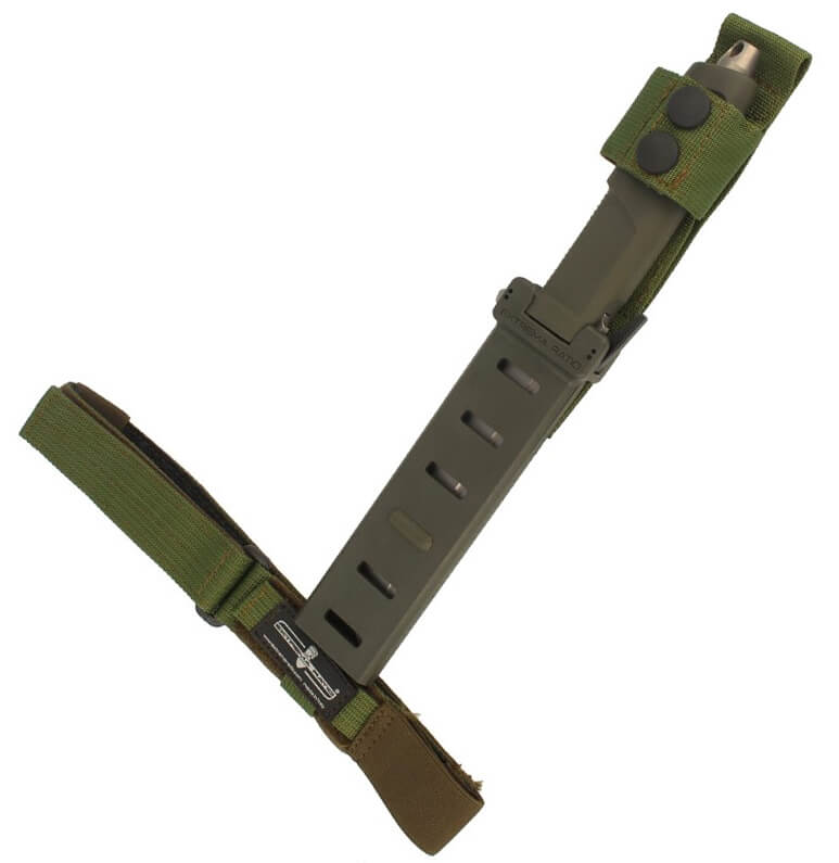 Extrema Ratio DMP Ranger Green Militärmesser mit 15,2 cm Klinge aus Böhler-Stahl. Scheide aus Naylon.