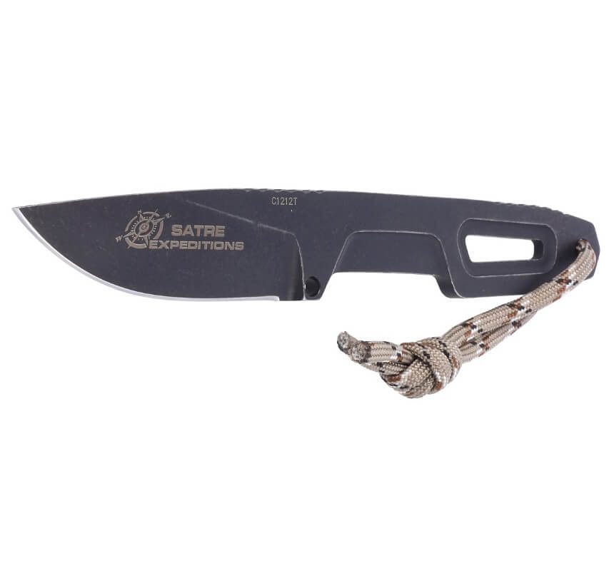 Faca de mato Satre Expeditions da Extrema Ratio. Lâmina em aço Böhler de 7 cm. Com bainha em Kydex.