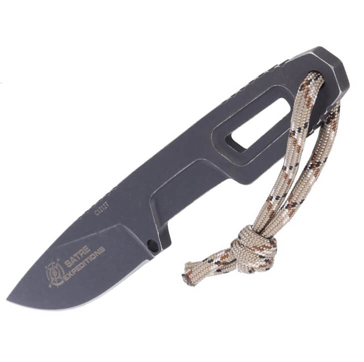 Faca de mato Satre Expeditions da Extrema Ratio. Lâmina em aço Böhler de 7 cm. Com bainha em Kydex.