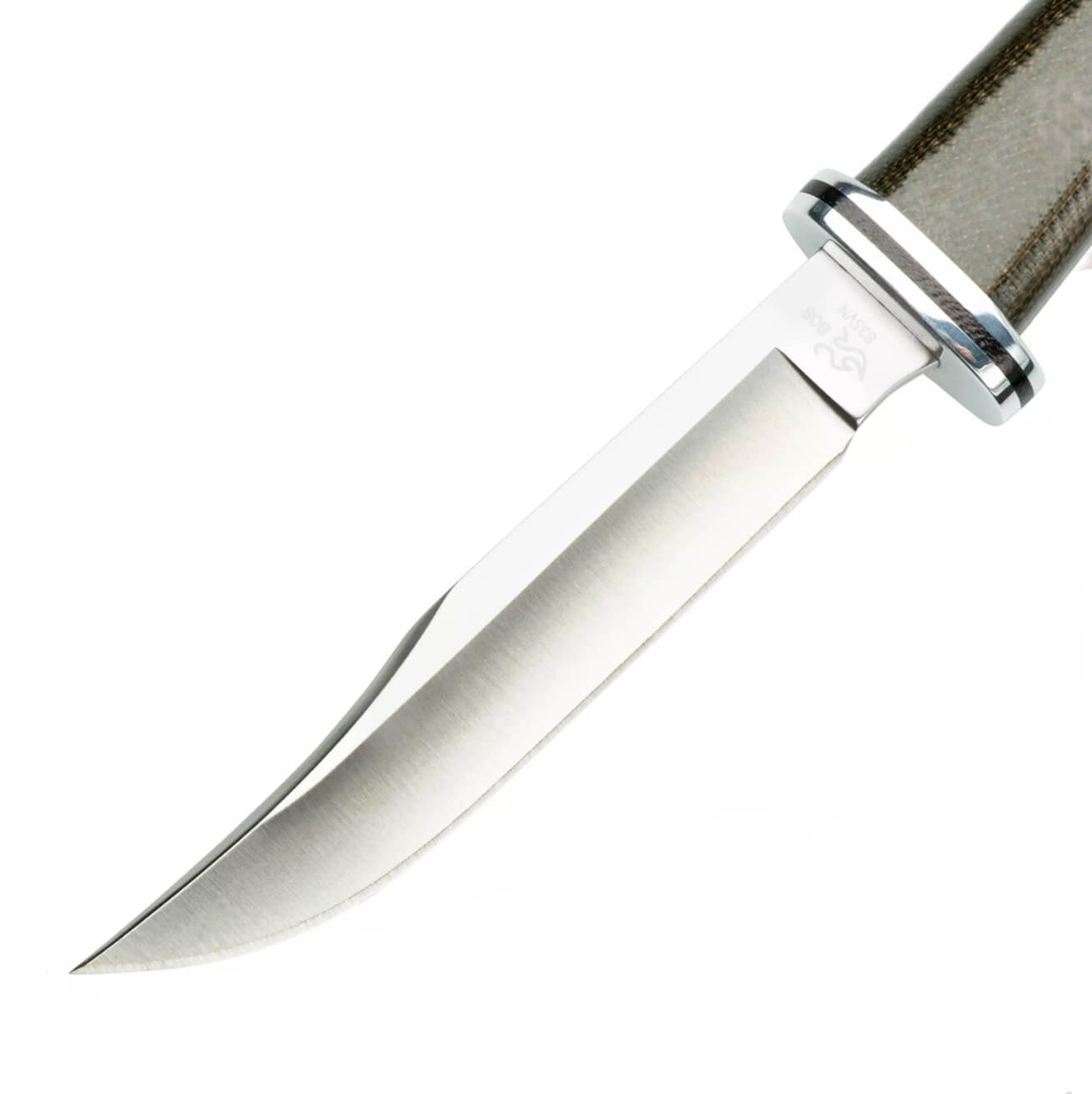 Faca de caça com lâmina fixa 10 cm Buck Woodsman Pro 102 com cabo micarta 0102GRS1