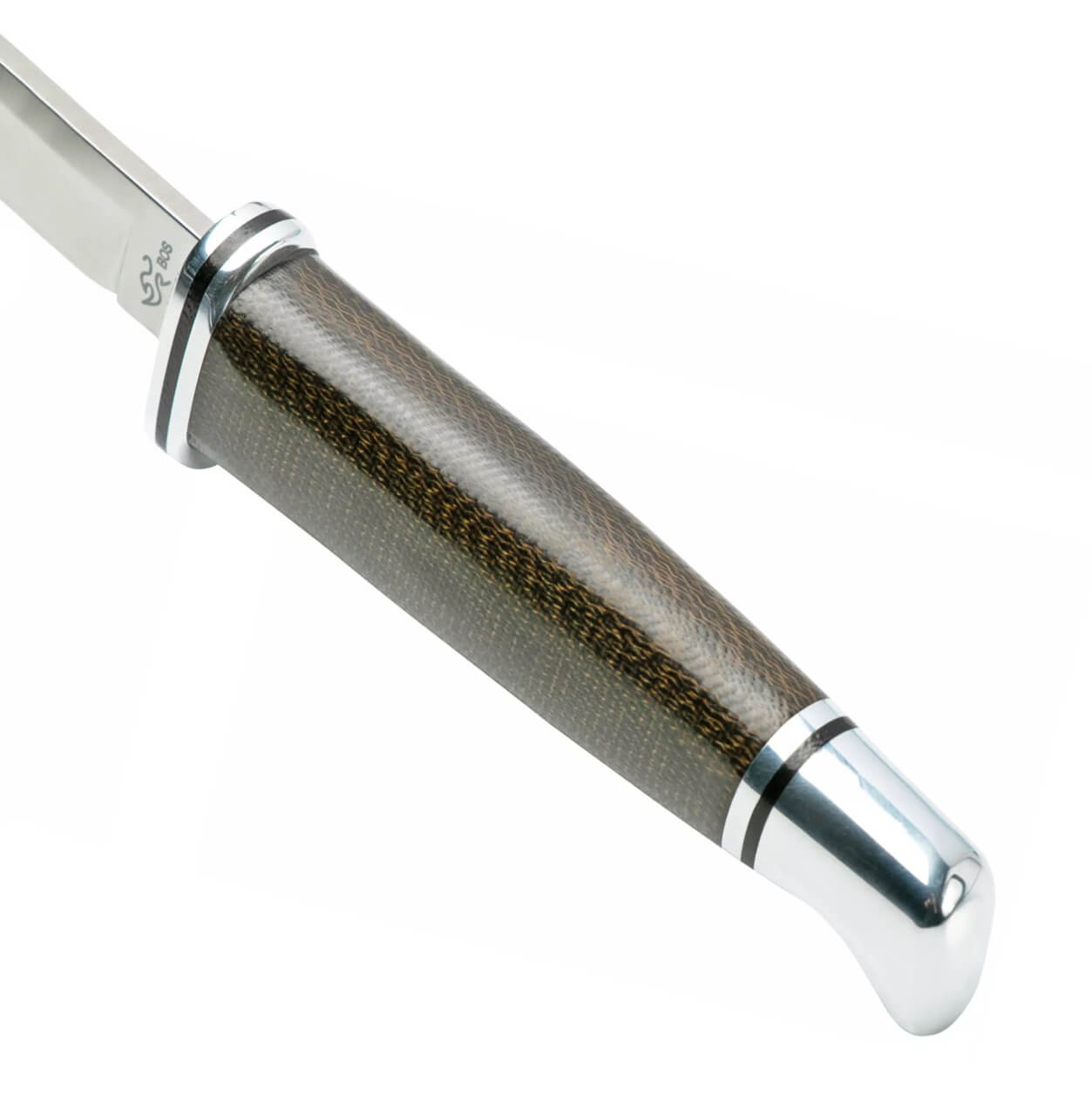 Faca de caça com lâmina fixa 10 cm Buck Woodsman Pro 102 com cabo micarta 0102GRS1