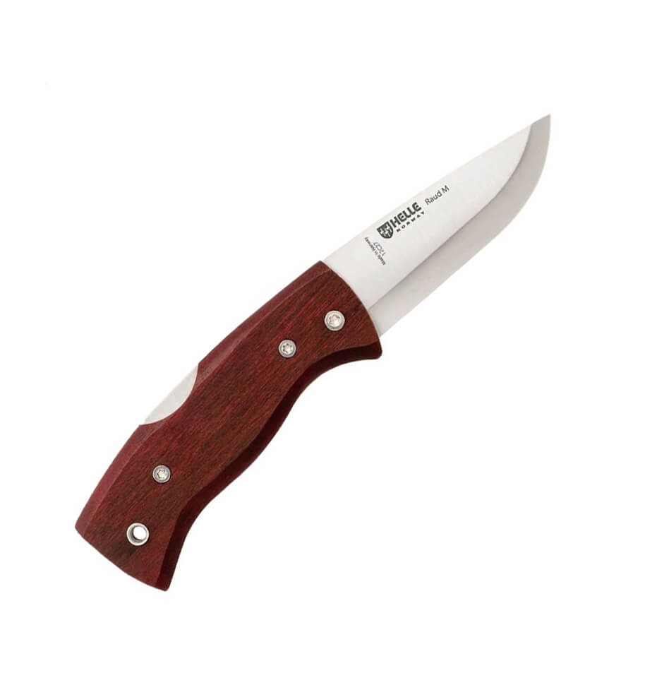 Canivete Helle Raud M 654 com cabo de bétula vermelha e lâmina de...