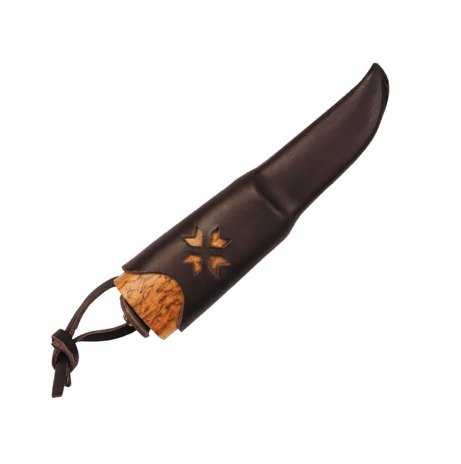 Nordic Helle Nying 55 Messer mit Griff aus Maserbirkenholz