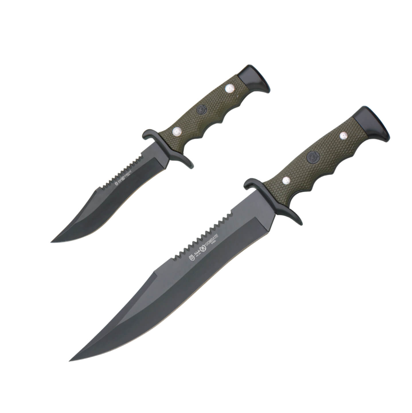 Bowie Nieto Combate 2 in 1 Messer mit ABS-Griff und schwarzer Kli...