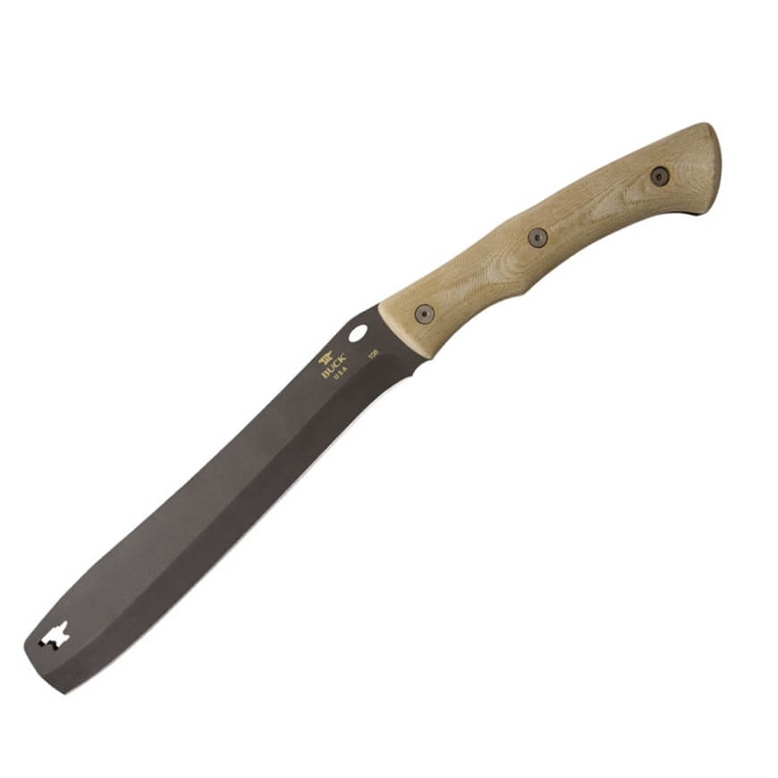 Faca outdoor Buck Compadre Froe com micarta e cabo em aço Spring ...