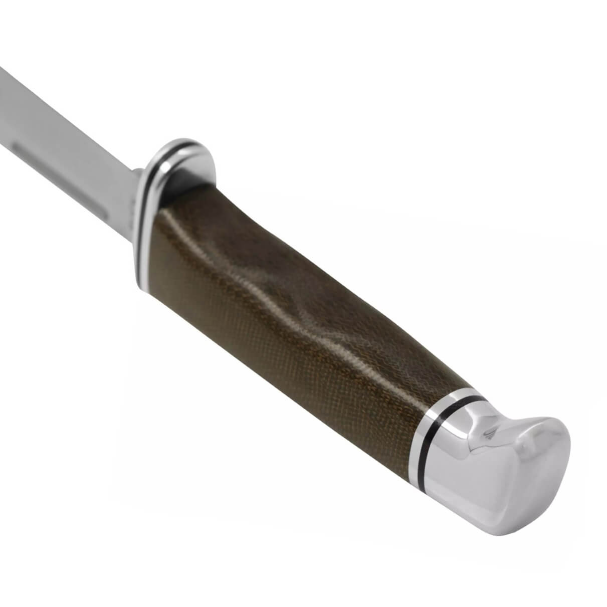 Couteau de chasse Buck Brahma pro avec manche en micarta vert et acier S35VN