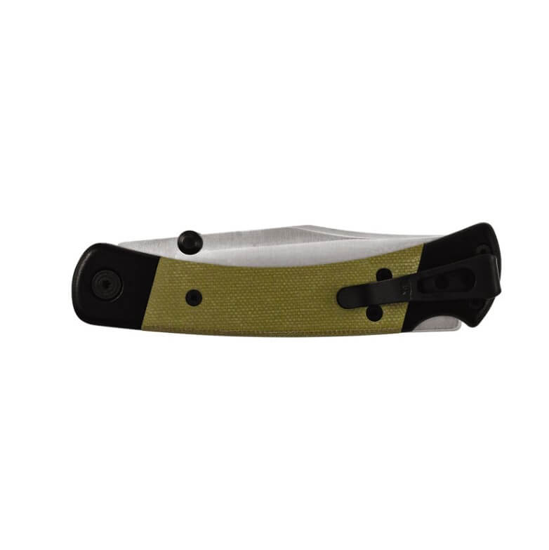 Canivete EDC Buck dobrável Hunter Sport Pro 0110GRS5 com cabo preto e verde