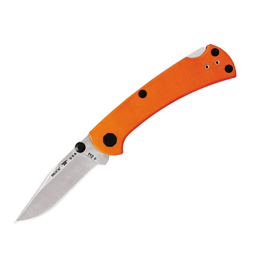 Faca EDC Buck ranger slim pro trx 0112ORS3 com cabo laranja G10