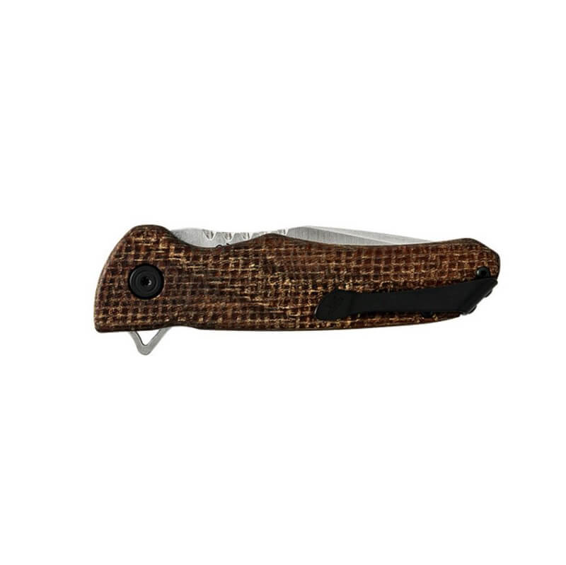 EDC Buck Sprint OPS Pro Micarta Burlap Brown Messer mit 7,9 cm Klinge 0841BRS1