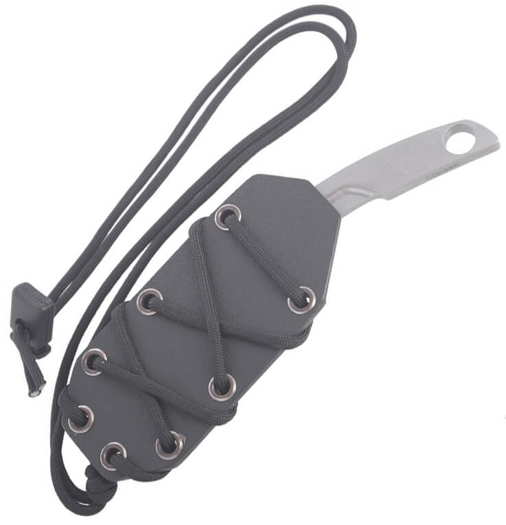 N.K.3 STONE WASHED neck knife by Extrema Ratio. 7 cm blade and kydex sheath.