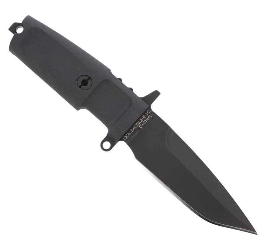 Coltello da combattimento Extrema Ratio COL MOSCHIN C BLACK. Con manico in forprene e lama da 16 cm.