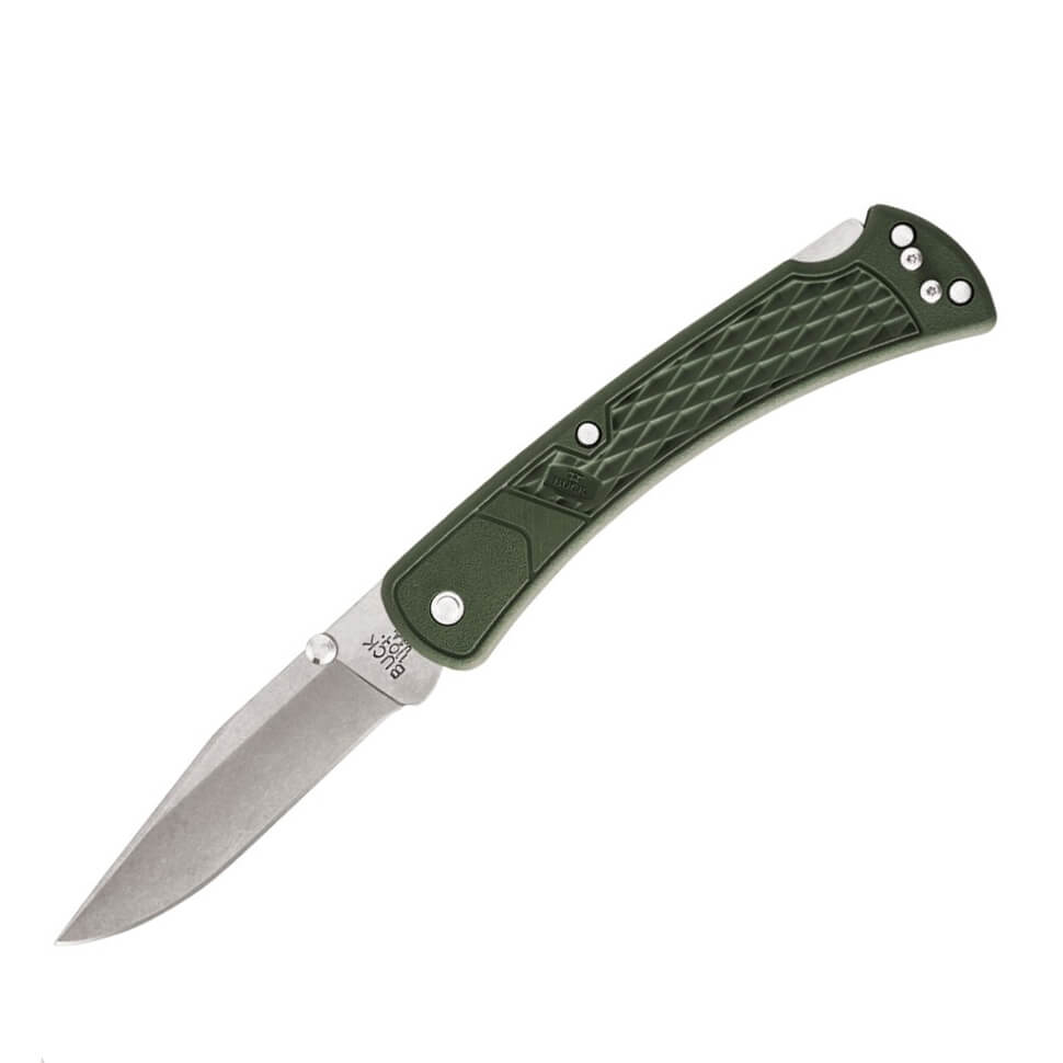 Buck Folding Hunter Slim EDC Select Taschenmesser 0110DS2 mit grü...
