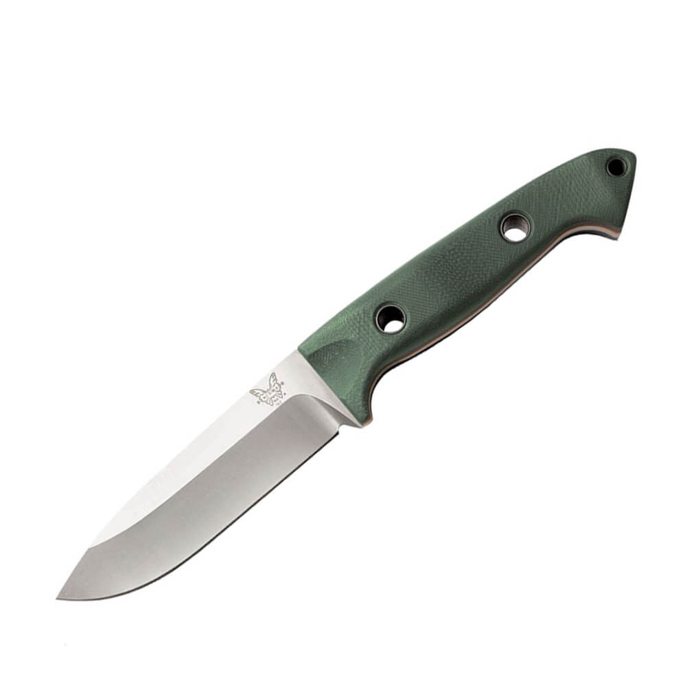 Benchmade Bushcrafter-Messer 162 mit grünem G10-Griff