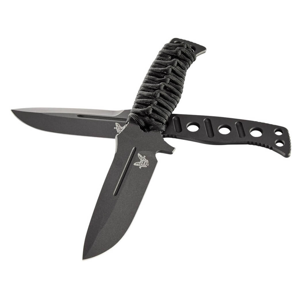Faca Benchmade fixed Adamas Cobalt Black 375BK-1 feita de aço CPM-CruWear