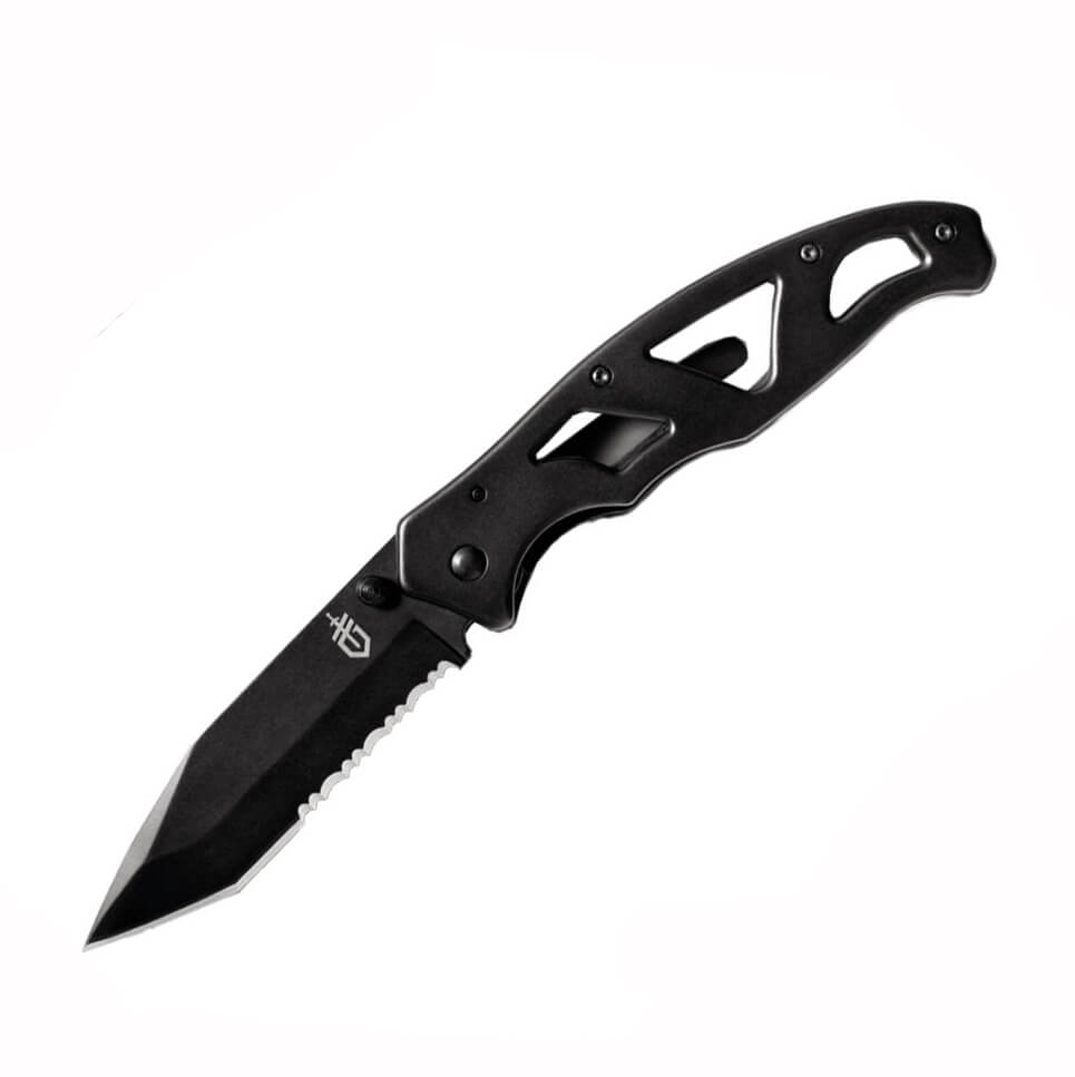 Gerber Paraframe II Tanto Black gezahntes Taschenmesser 31-003635...