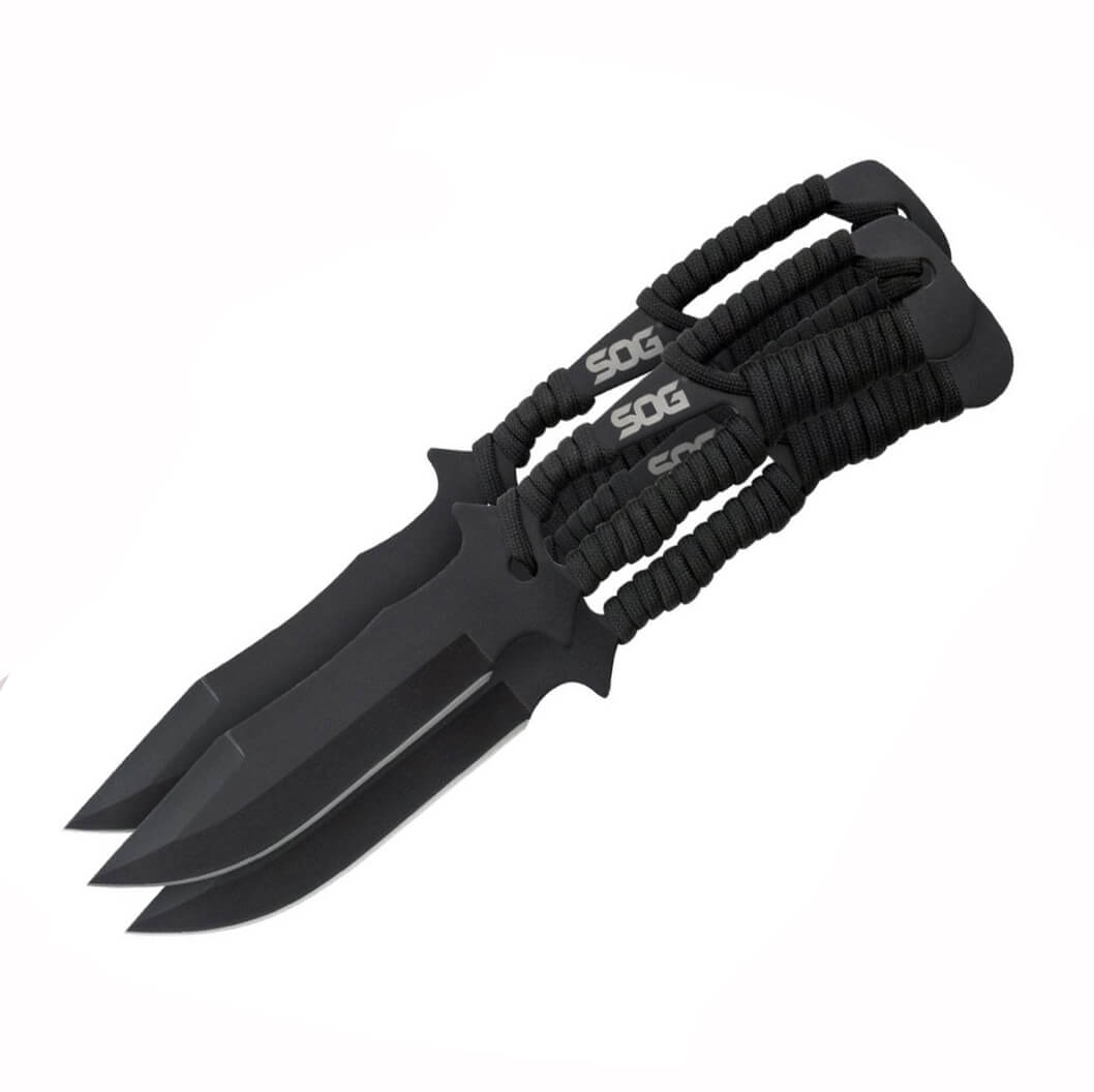 Sog-Wurfmesser mit Paracord, 3-teiliges Set F041TN-CP