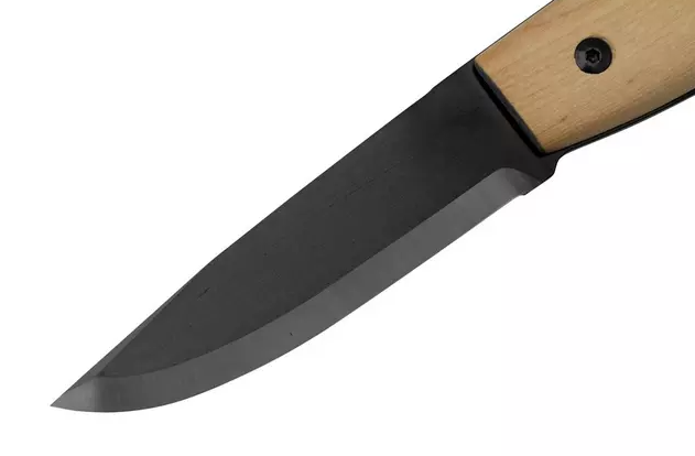 Faca de bushcraft Morakniv Blackblade Ash Wood S com madeira de freixo e lâmina de 10 cm. (14084)