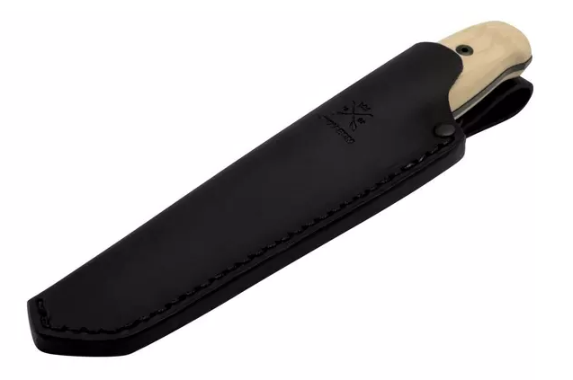 Coltello bushcraft Lok Blackblade Ash Wood S con legno di frassino e lama da 10,9 cm. (14085)