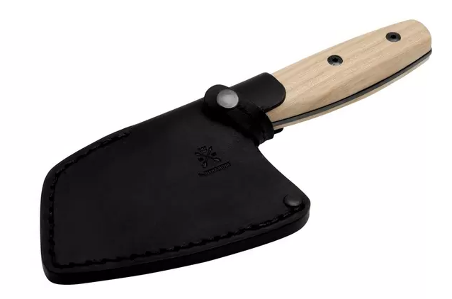 Cuchillo Rombo Blackblade Ash Wood S con mango de madera de fresno y hoja de 12 cm. (14086)
